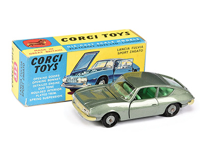 Corgi Cars No.332 Lancia Fulvia Sport Zagato Factory Pre-Production Colour Trial