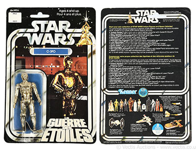 Kenner (Canadian) La Guerre Des Etoiles Star Wars vintage C-3PO 3 3/4