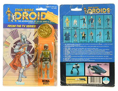 Kenner Star Wars vintage Droids cartoon Boba Fett 3 3/4