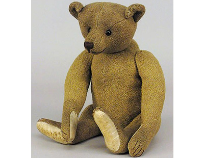 Peter Jim: an extremely rare Steiff yellow ochre woven wool bear, German, 1919