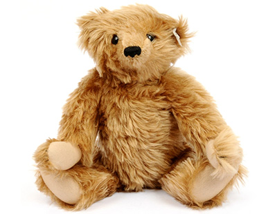 Steiff SAMPLE rare Mr Cinnamon 1903 replica teddy bear, white tag