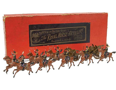 Britains - Set 39 - Royal Horse Artillery [1931 version], comprising: 6 x Horse Team