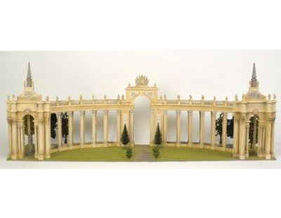 Palais Sans Soucis in Potsdam - this highly detailed model in 3 sections