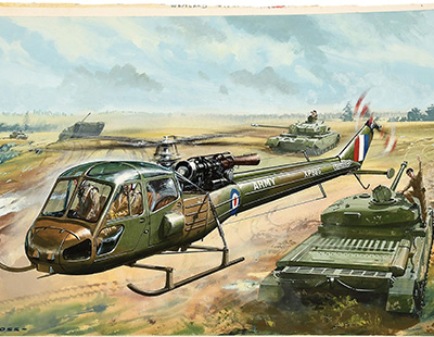 Airfix - Original Roy Cross Artwork, comprising: Original Water Colour/Gouache Study