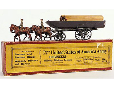 Britains Set 1373 - USA Army Engineers - Military Bridging Section - 1934 version