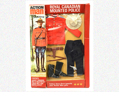 Palitoy Action Man Vintage 64150 Royal Canadian Mounted Police, comprising Jacket, Trousers