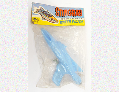 Fairylite vintage Gerry Anderson Stingray 100 Shot Repeater Water Pistol