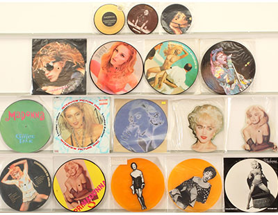 A collection of Madonna Unofficial Release LPs & 7