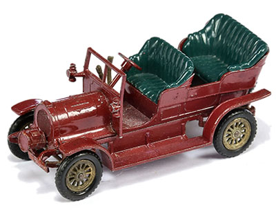 Matchbox Models of Yesteryear Y16 1904 Spyker Veteran Automobile - maroon body 