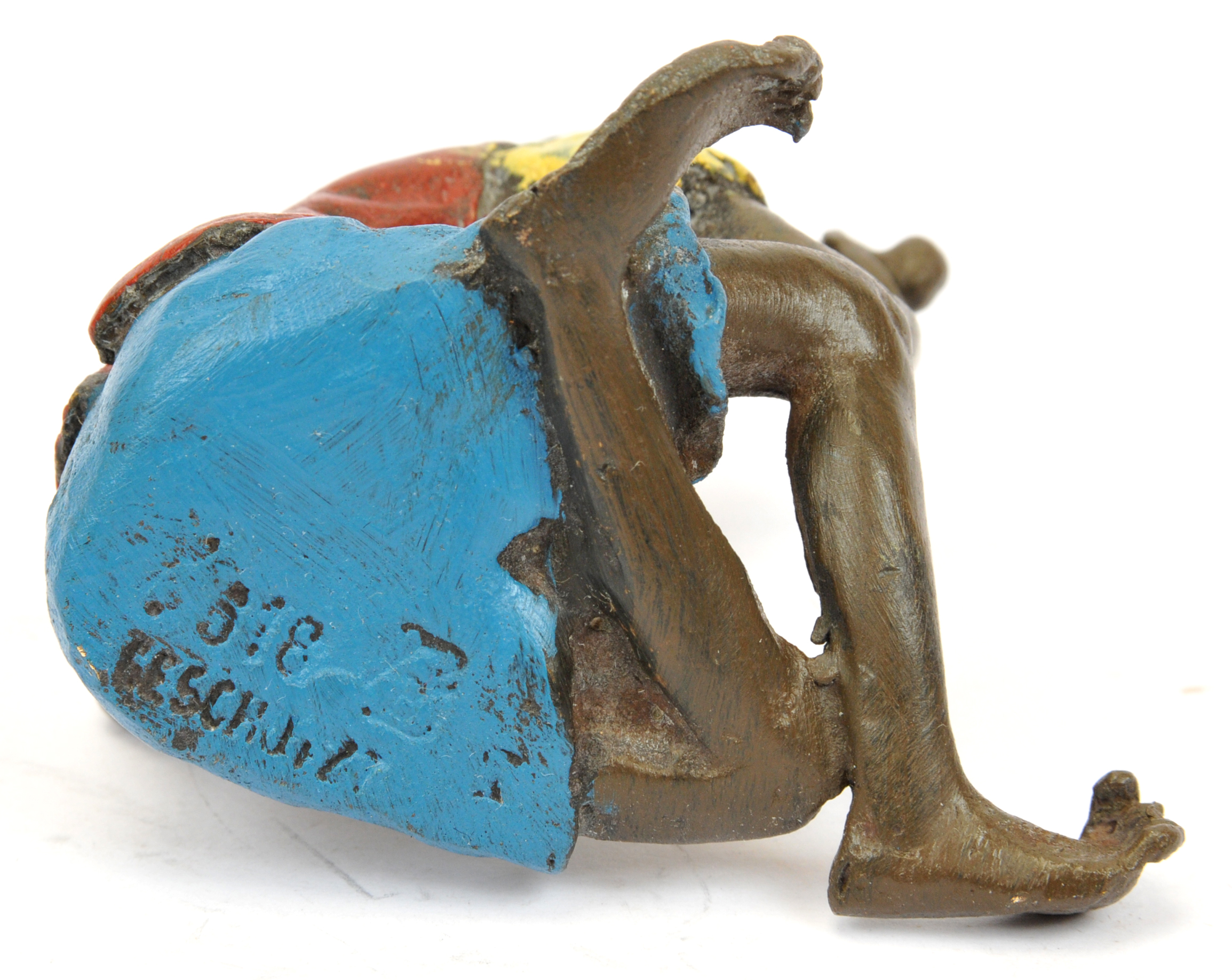 Franz Bergman cold-painted figure male smoking a pipe