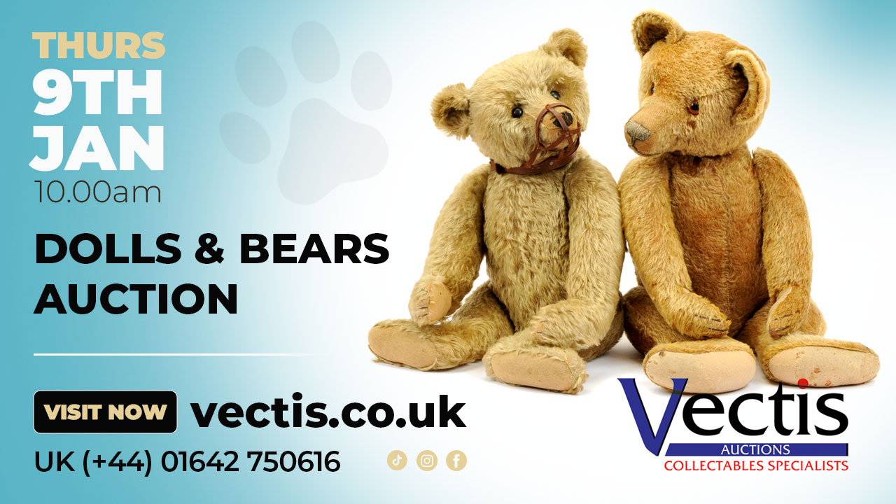 Dolls & Teddy Bear Auction 9th of January 