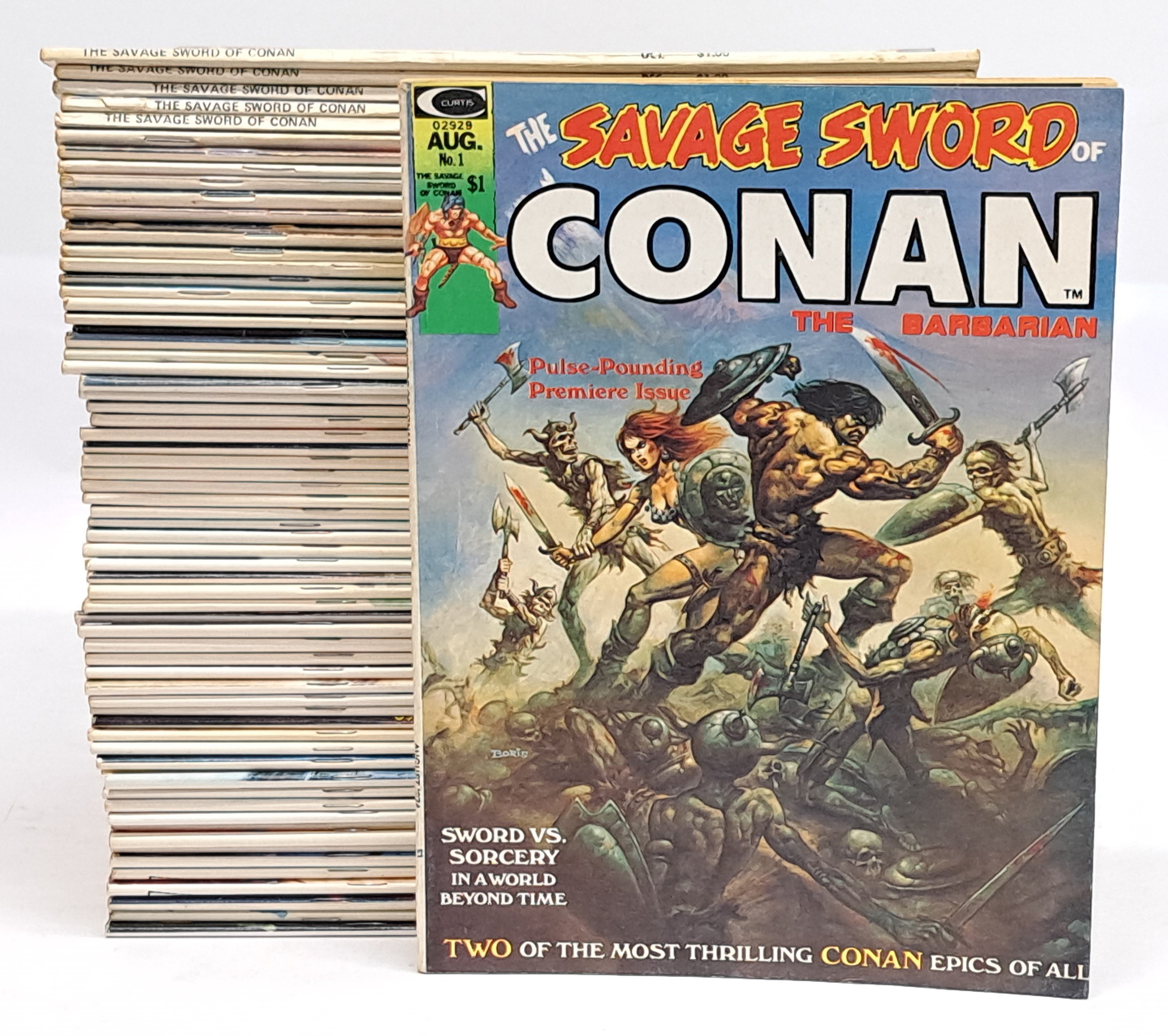Marvel, The Savage Sword of Conan The Barbarian Comics #1 to #71