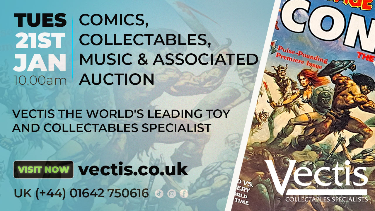 comics, collectables and music auction