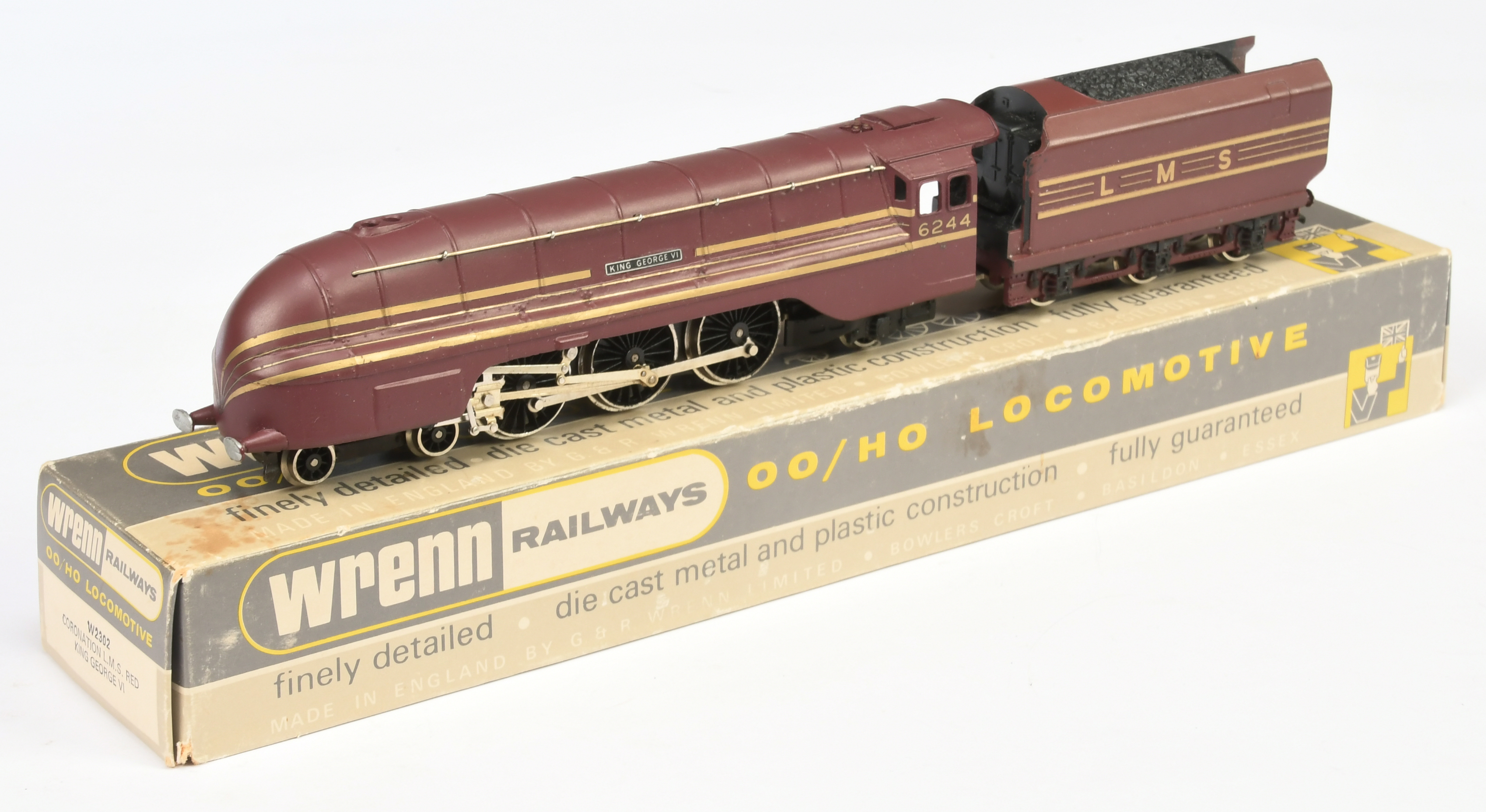 Wrenn W2302 4-6-2 LMS Streamlined Princess Coronation Class Steam Locomotive No. 6244 