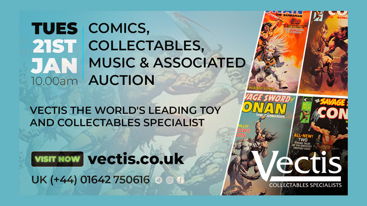 Comics, Collectables, Music & Associated Auction - Tuesday 21 January 2025 10:00