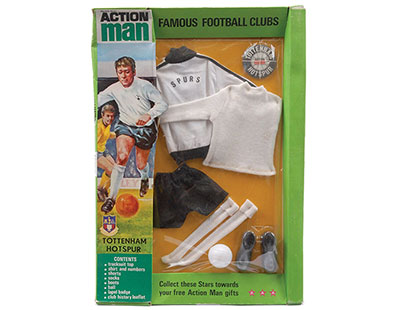 Palitoy Action Man carded Sportsman Famous Football Clubs Tottenham Hotspur