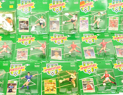 Kenner - Sportstars figures. Sealed with the Card attached and sealed to include, Gary Lineker,