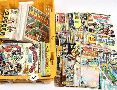 U.S. Comics, comprising: 190+ 1960's - 1970's Issues, Includes Examples From D.C., Marvel
