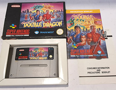Tradewest, a boxed Super Double Dragon for the SNES. 