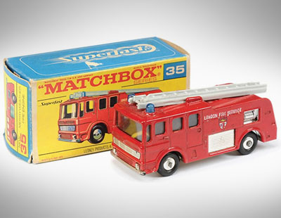 Matchbox Regular Wheels No.35c Merryweather Marquis Fire Engine Factory Pre-production
