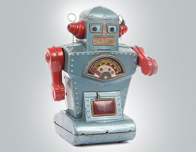 Yonezawa (Japan) Diamond Planet Robot - exceptionally rare tinplate Robot c.1960