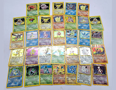 Wizards Pokémon Holographic Trading Cards Includes Charizard, Mewtwo, Blastoise, Richu, Flareon