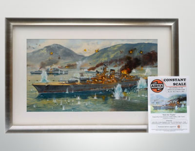 Airfix - Roy Cross Original Artwork, comprising: Gouache Painting for the box top of the 1968...