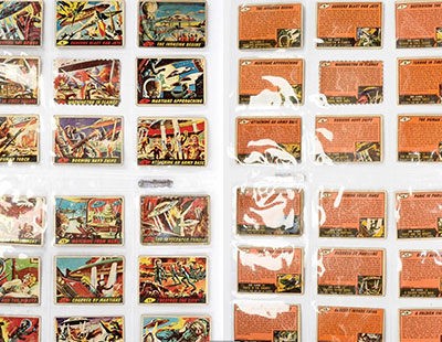 Topps Bubbles Inc Mars Attacks Space Adventure Bubble Gum complete set of 55 cards