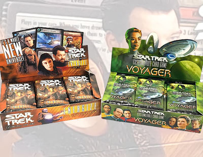 Decipher Star Trek Trading Cards, to include Energize Second Edition complete trade box