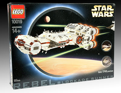 Lego Star Wars 10019 Rebel Blockade Runner - Tantive IV - 2001/2002 Issue,