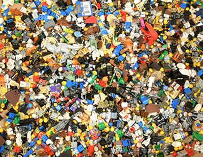 Quantity of mixed Loose Lego Mini figures, including Star Wars, Batman, Harry Potter, Marvel