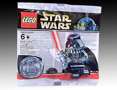 Sealed Lego Star Wars Set 4547551 - Drath VAder 10th Anniversary Minifigure Polybag