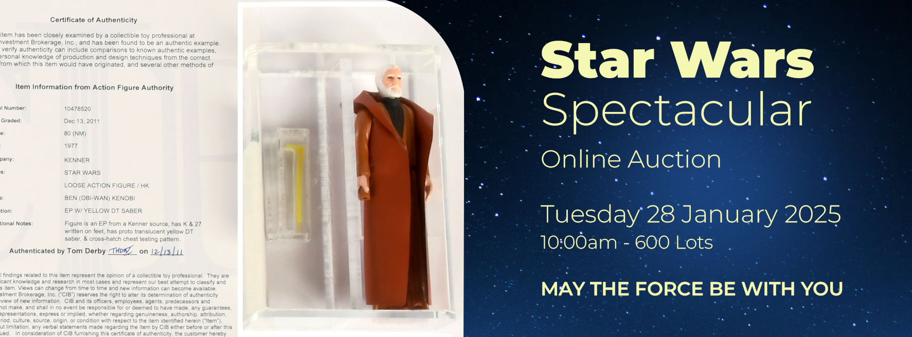 Obi Wan Kenobi with double telescoping lightsaber