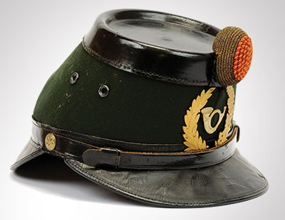 Netherlands Early 20th Century Militaria, comprising: Model 1912 Jager NCO's Shako