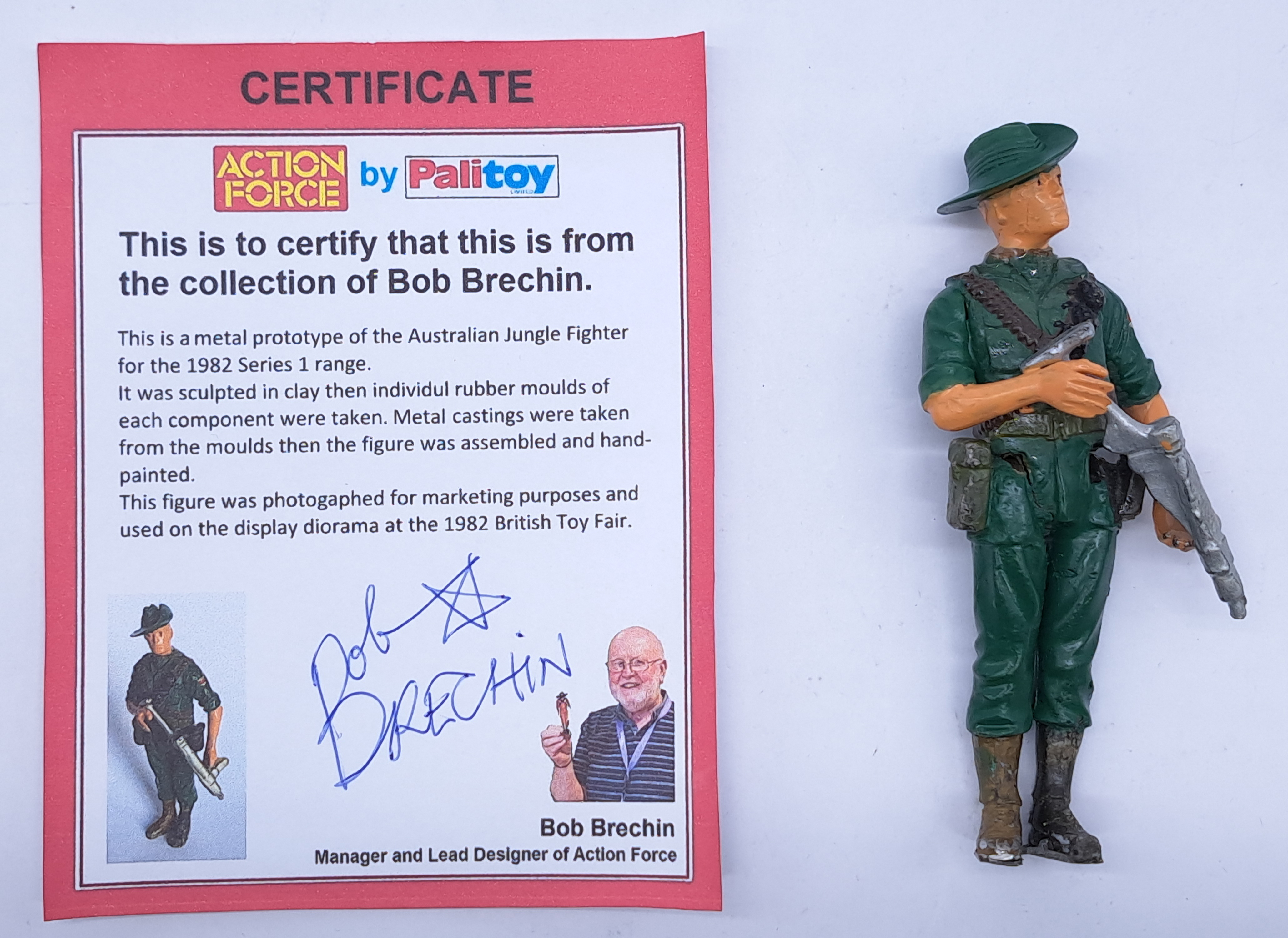 Palitoy Action Force Metal Prototype Australian Jungle Fighter Series 1 figure 