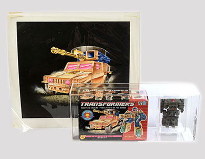 Hasbro Transformers G1 1993 Lightformer Ironfist Autobot, UKG 80%,