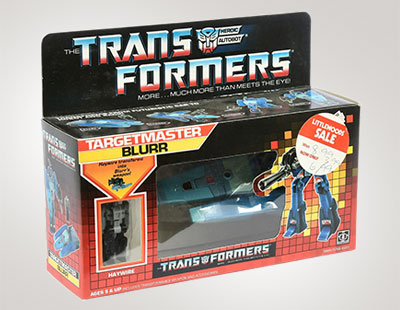 Hasbro Transformers G1 1986 Targetmaster BLURR, Mint