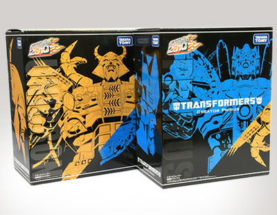 Takara Tomy Transformers 2010 pair, to include Universal Dominator Unicron and Creator Prime,