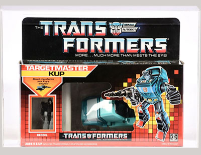 Hasbro The Transformers 1986 Targetmaster KUP, UKG graded