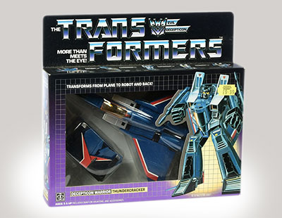 Hasbro 1984 G1 Transformers Thundercracker, Mint, within Excellent (light crease to reverse) 