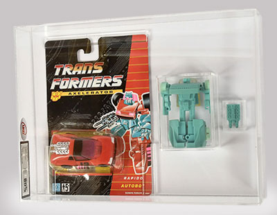 Hasbro Transformers G2 1993 Axelerator Rapido Autobot, UKG 80%