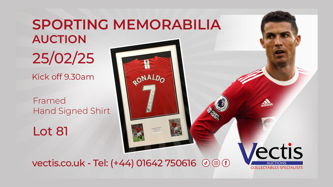 WATCH NOW - Signed Sporting Memorabilia - 25th February Auction
