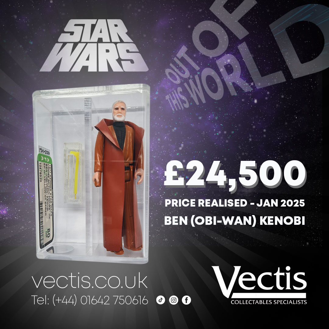 Rare Ben 'Obi Wan' Kenobi Prototype figure achieves £24,500 at Vectis Auctions❗️