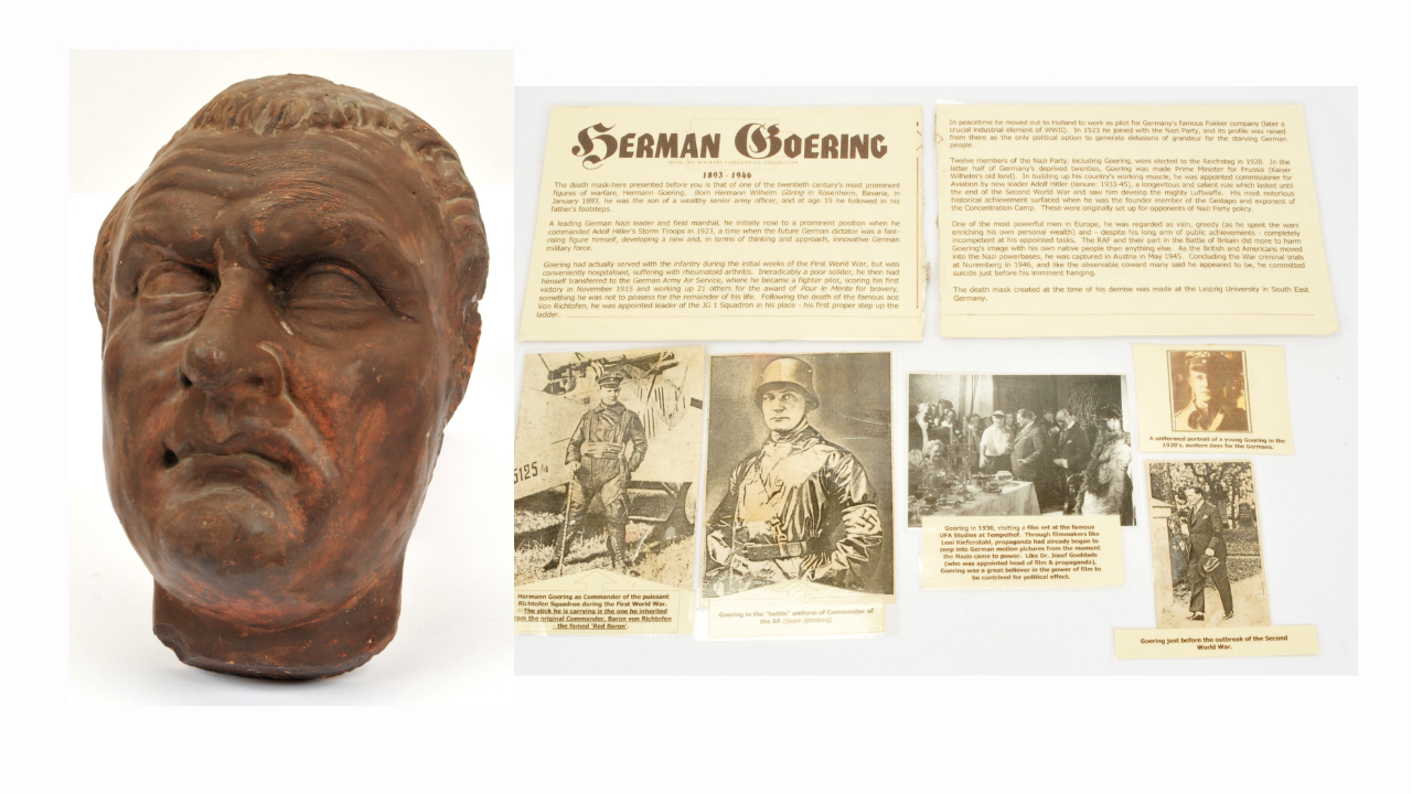 Purported Death Mask of Hermann Goering - 18th February Auction