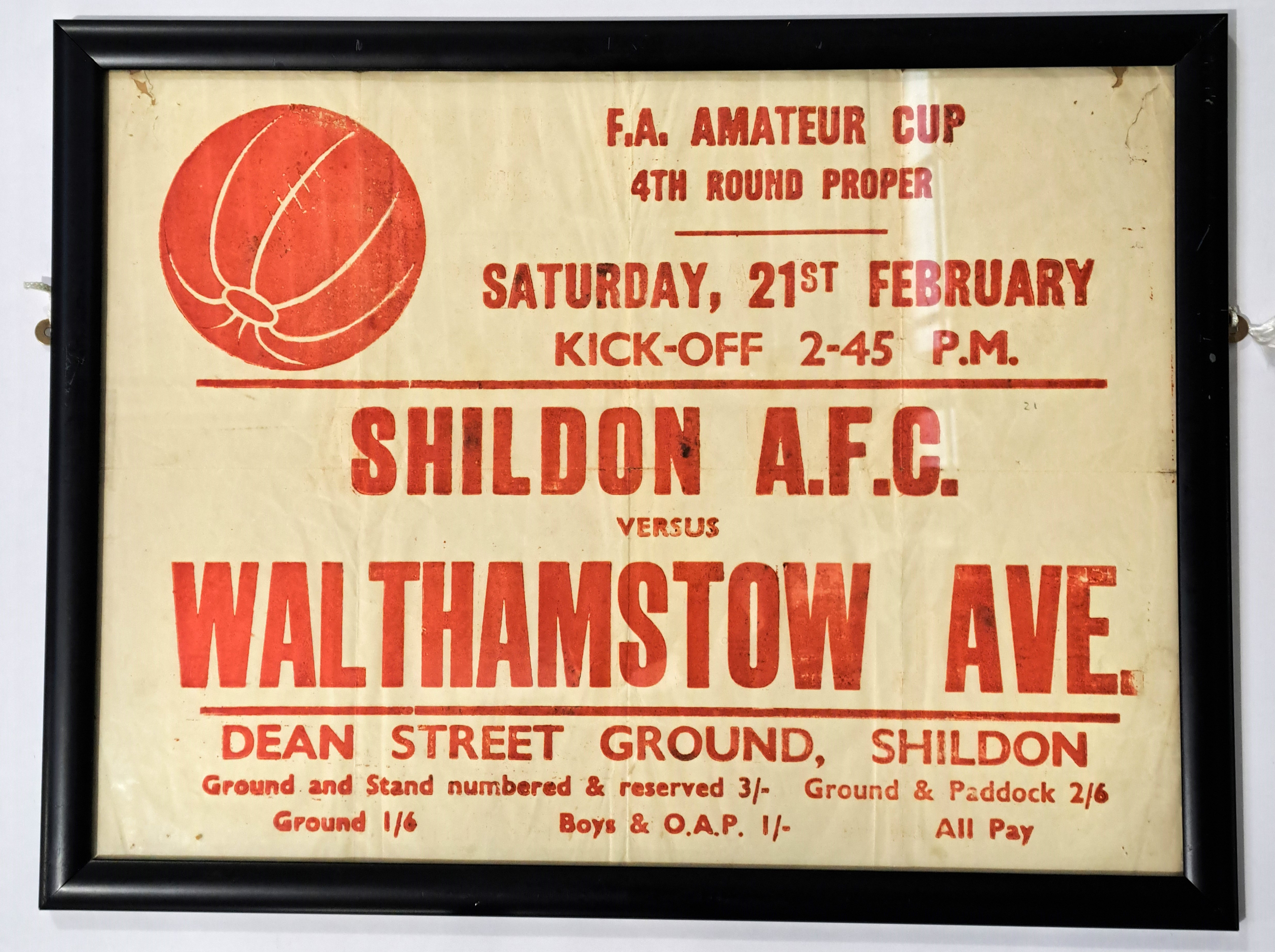 North East Amateur Football Club Matchday Posters