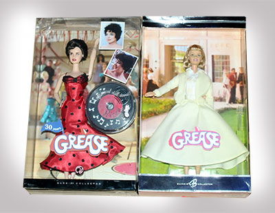 Mattel Barbie Grease dolls x four 