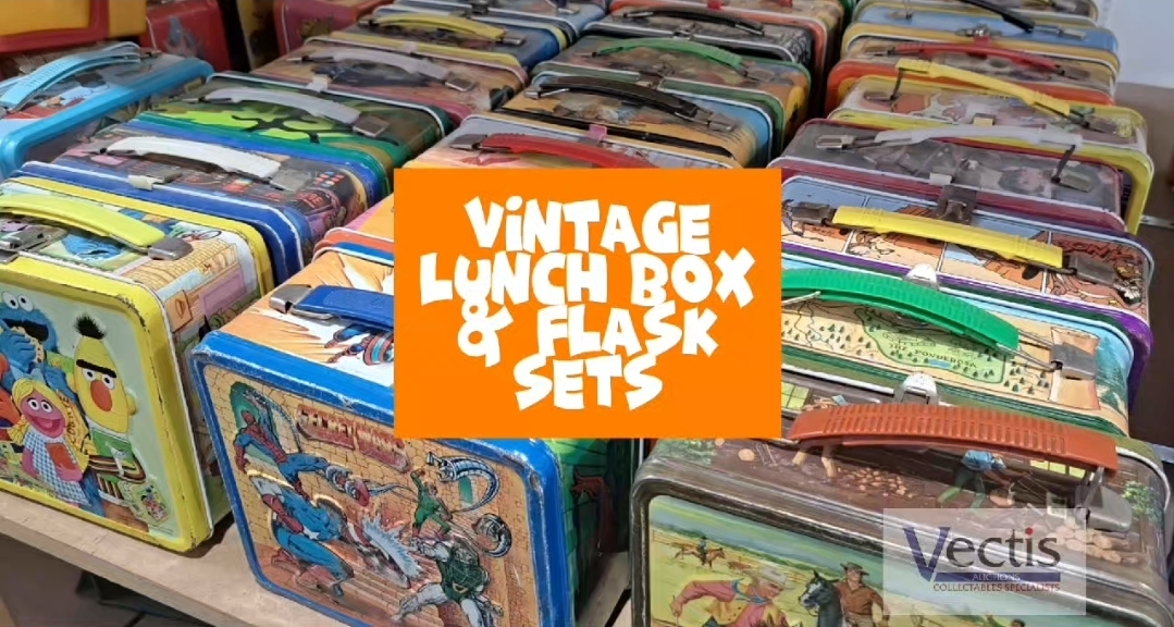 Vintage lunch boxes and flask sets - WATCH NOW