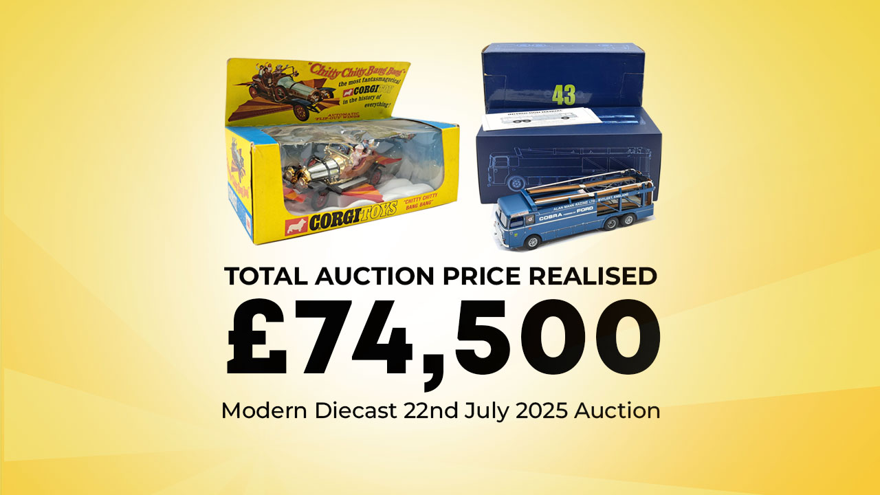 Modern Diecast Auction achieves £74,500 ❗